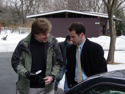 Director Nicholas White convinces Jeremey Peter Johnson (Jack) to take his gloves; the director, after all, can always keep his hands in his pockets.