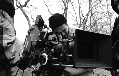 DP Tim Naylor sets up a wide shot in Central Park.